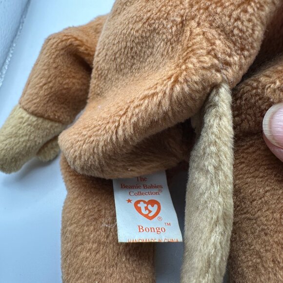 Set of 2 Ty Beanie Babies plush dolls Baldy and Bongo plush toys collectibles - Picture 3 of 5
